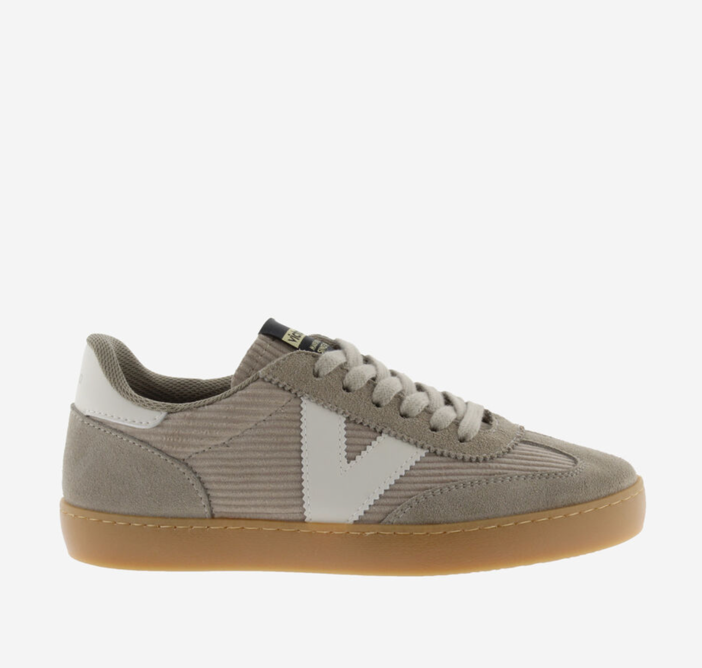 Victoria Berlin Corduroy Trainer with Caramel Sole