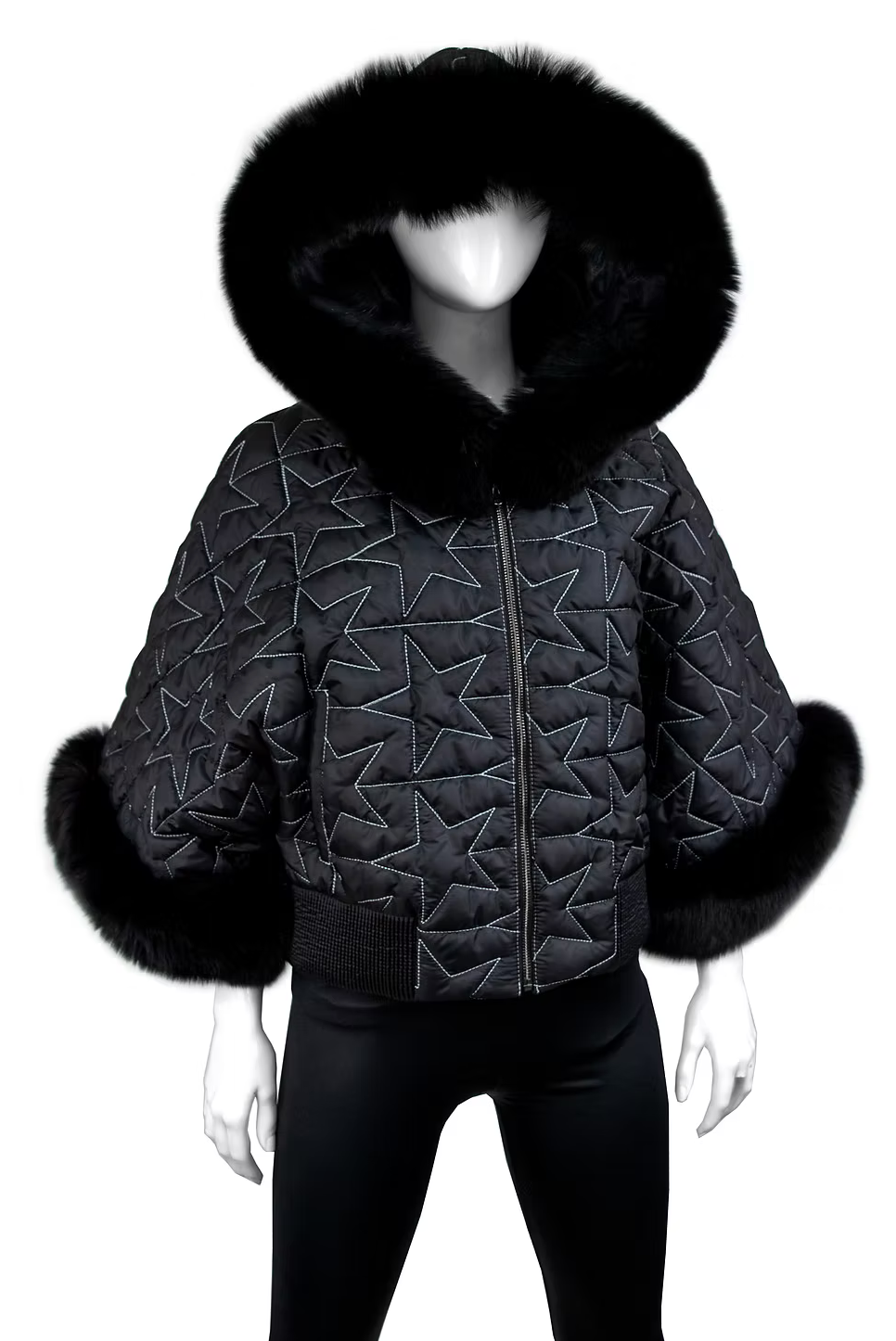 Mitchie's Matchings Star Jacket with Fox Fur Hood