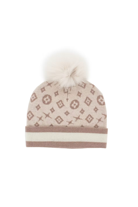 Mitchie's Matchings Hat with Lurex and Fox Pom