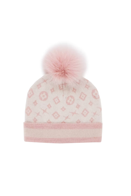 Mitchie's Matchings Hat with Lurex and Fox Pom
