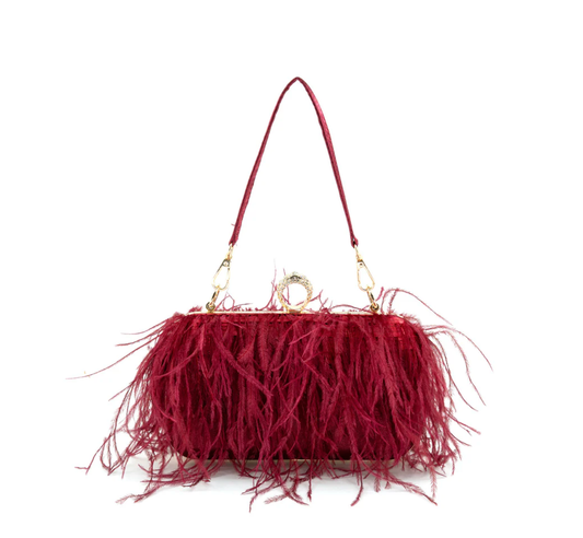 Feathery Evening Bag