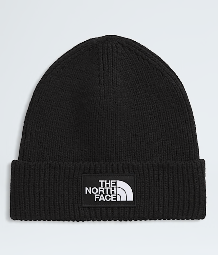 North Face Logo Box Cuffed Beanie