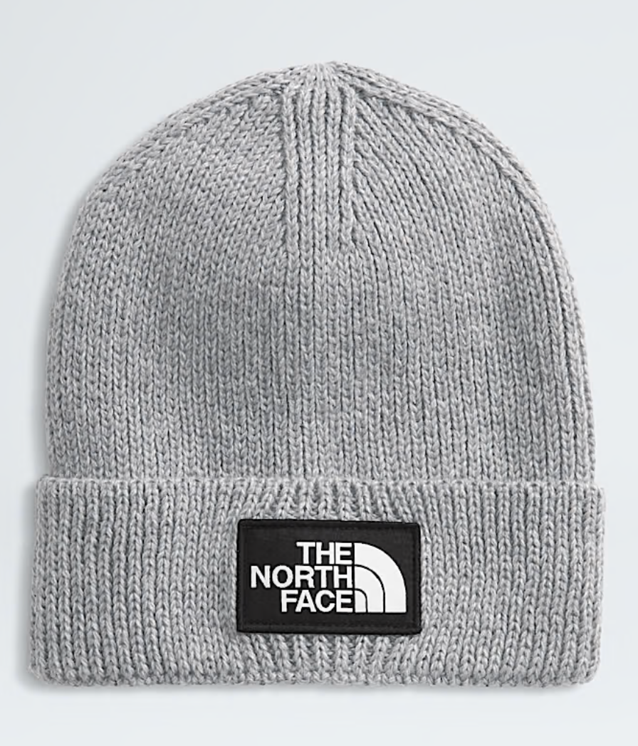 North Face Logo Box Cuffed Beanie