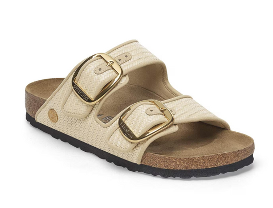Birkenstock Arizona Big Buckle Raffia Sandal