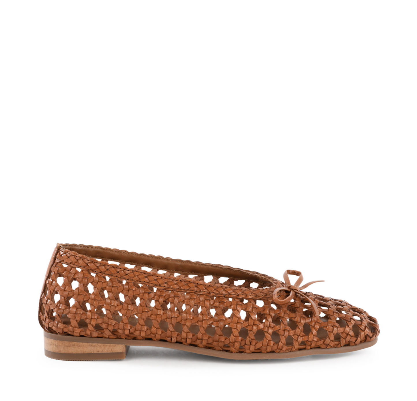 Seychelles Flagstaff Woven Leather Flat