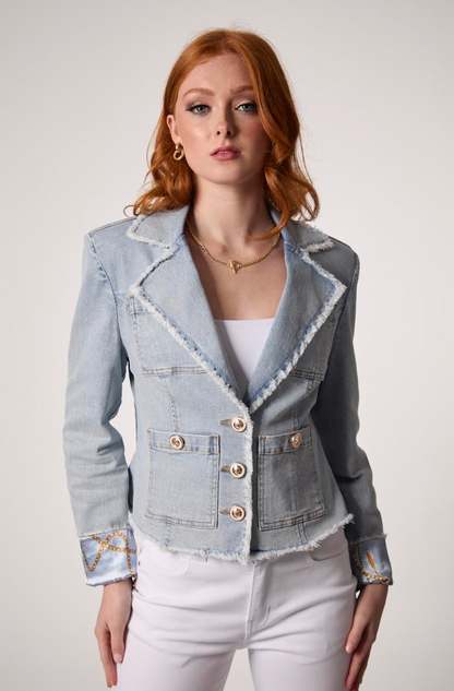 Blue Revival Logan Frayed Blazer