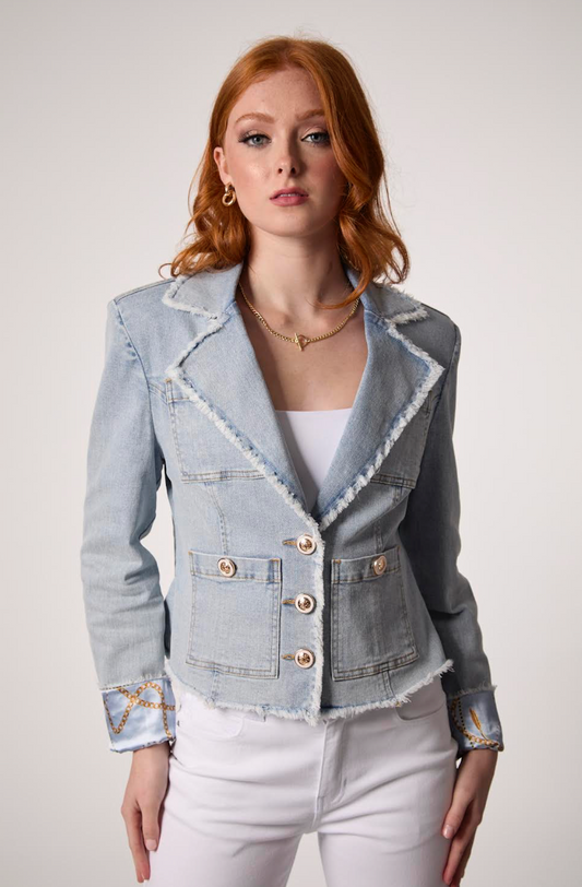 Blue Revival Logan Frayed Blazer