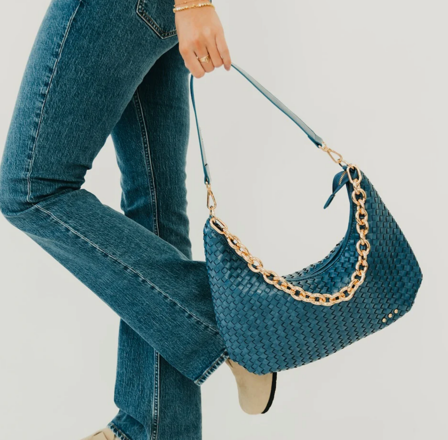 Pretty Simple Sienna Slouchy Woven Shoulder Bag
