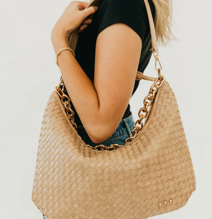 Pretty Simple Sienna Slouchy Woven Shoulder Bag