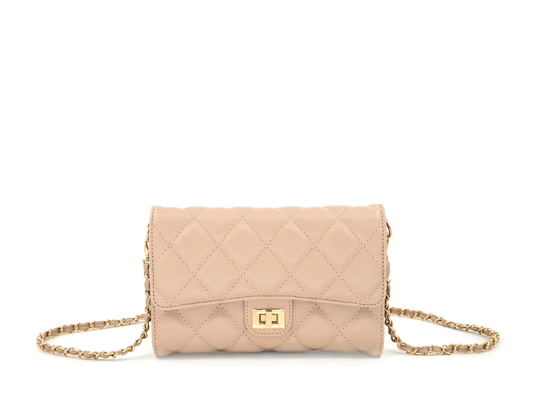 Quilted Handbag with Chain Strap