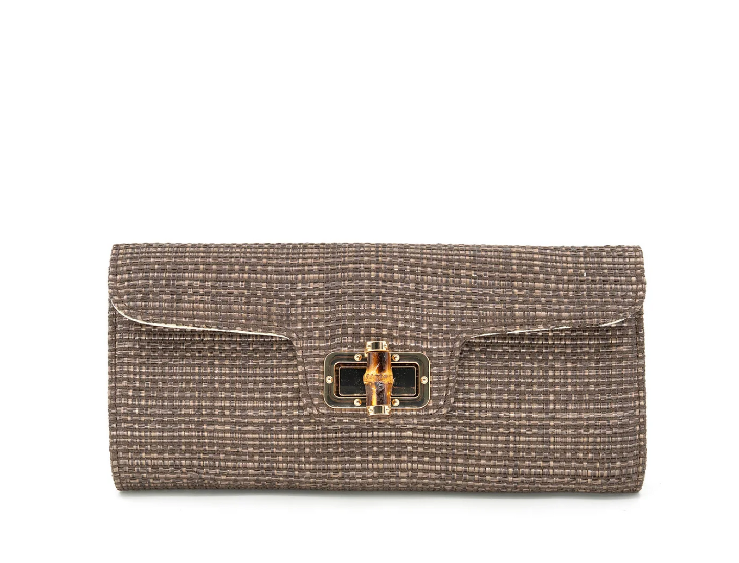 BC Bags Straw Bag with Removable Chain Strap