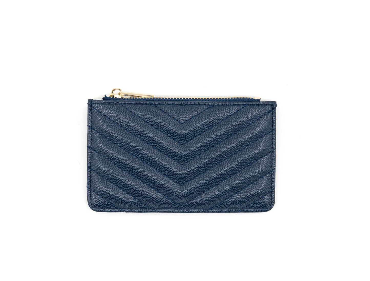 Chevron Stitched Pattern Wallet