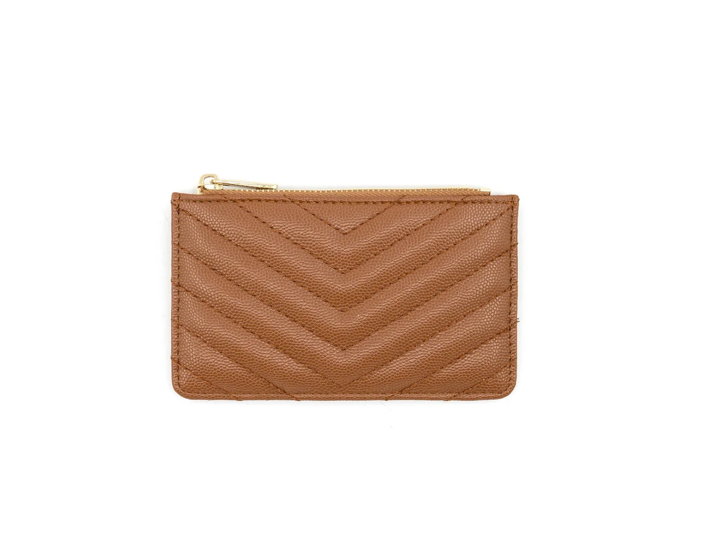 Chevron Stitched Pattern Wallet