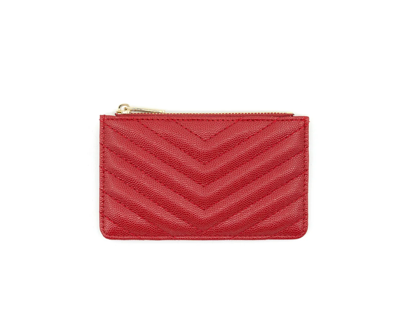 Chevron Stitched Pattern Wallet