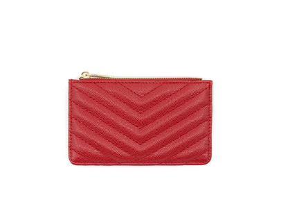 Chevron Stitched Pattern Wallet