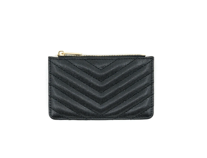Chevron Stitched Pattern Wallet