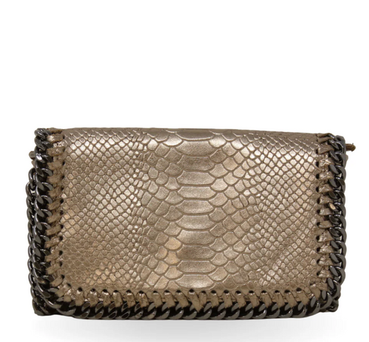 Italian Leather Crossbody Clutch