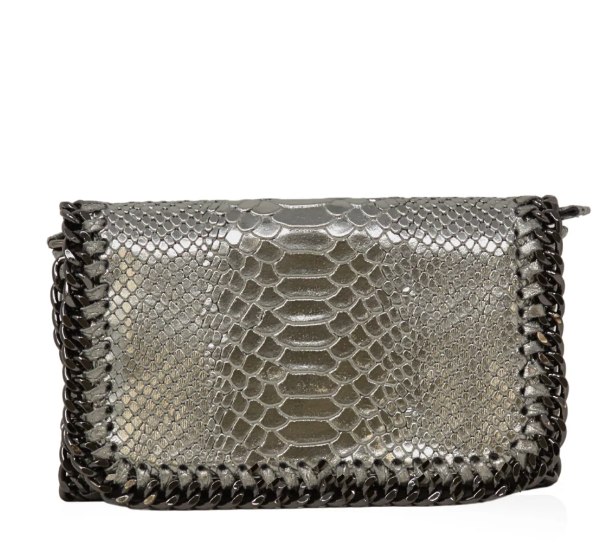 Italian Leather Crossbody Clutch