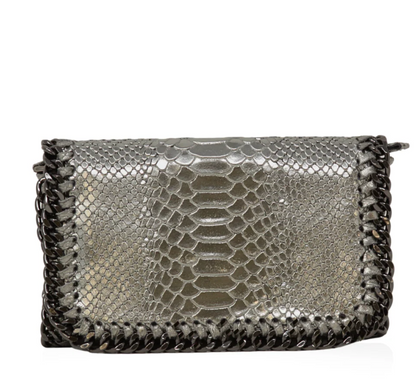 Italian Leather Crossbody Clutch