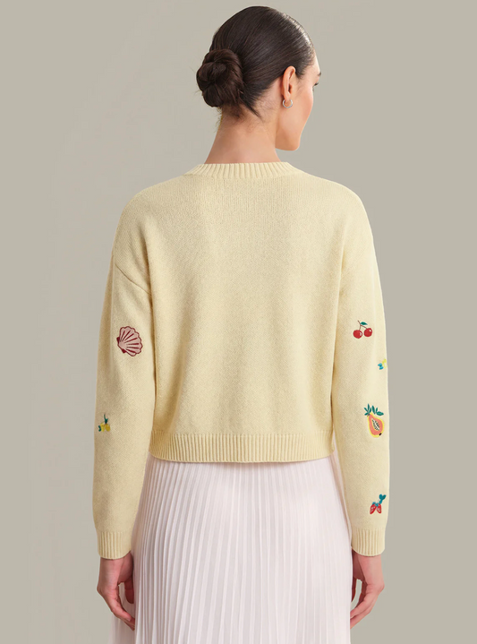 Fruit Embroidered Cardigan