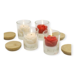 Tapa Rose Flower Scented Candle Set SS51016-4