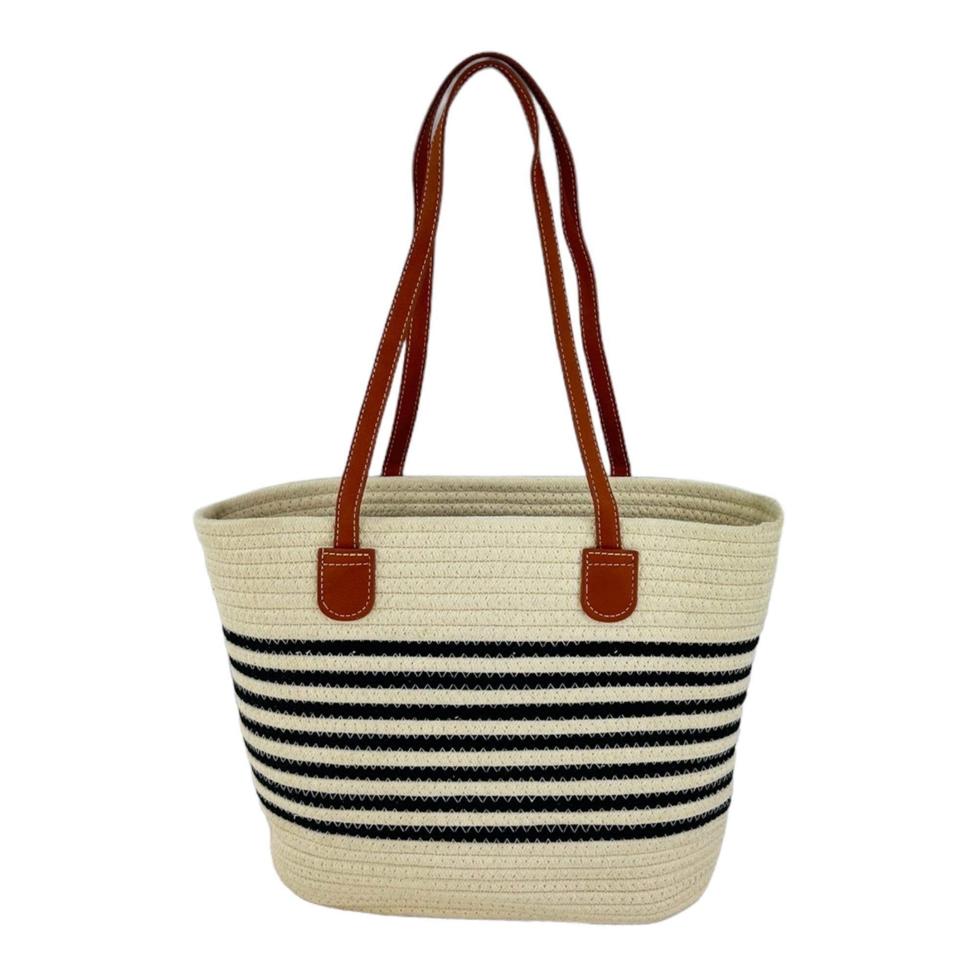 Tapa Rattan Beach Shoulder Bag BG4225-3 Ivory